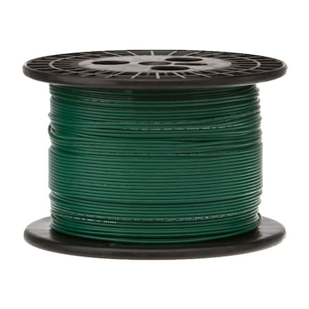 16 AWG Gauge UL3173 Stranded Hook Up Wire, 600V, 0.121in. Diameter, Green, 500 Ft Length